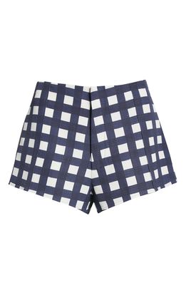 Jacquemus Le Short Limao Gingham Shorts in Navy Checks