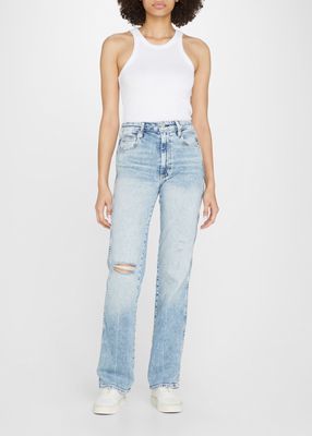 Willa Distressed Slim Flare Jeans