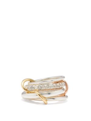 Spinelli Kilcollin - Janssen Diamond, 18kt Gold & Sterling Silver Ring - Womens - Multi