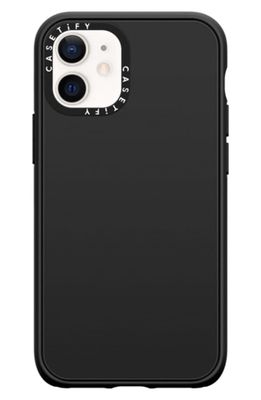CASETiFY Solid Impact iPhone 12 Mini Case in Matte Black
