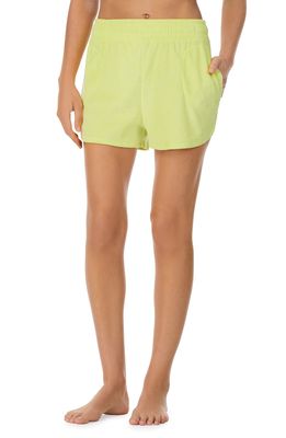 Refinery29 Terry Cloth Boxer Pajama Shorts in Yellow