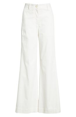 TWP The Cooper Wide Leg Pants in White