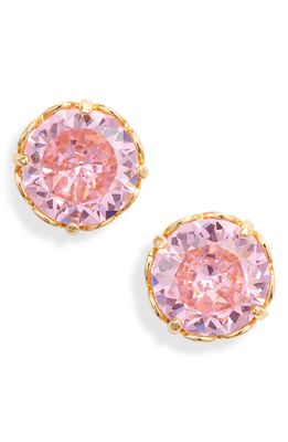 kate spade new york that sparkle round stud earrings in Pink