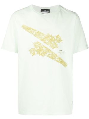 Stone Island Shadow Project graphic-print cotton T-shirt - Green