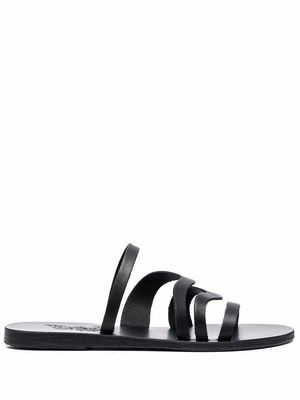 Ancient Greek Sandals Caryae strappy slip on sandals - Black