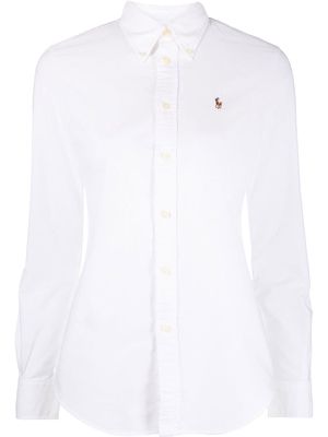 Polo Ralph Lauren logo-embroidered Oxford shirt - White