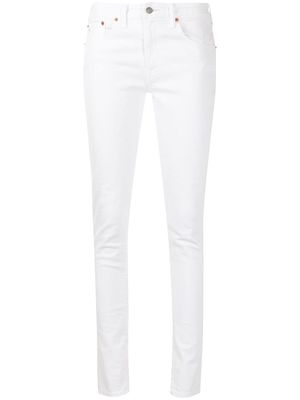 Ralph Lauren RRL high-waisted skinny fit jeans - White
