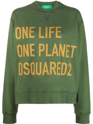 Dsquared2 One Life One Planet sweatshirt - Green