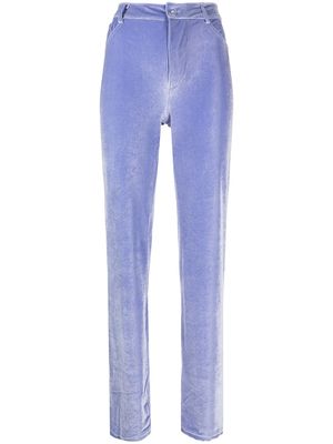 Maisie Wilen Mockumentary straight-leg jeans - Blue