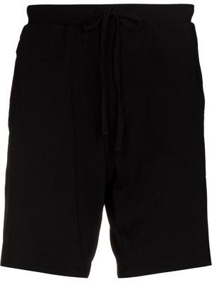 BOSS Fashion side-stripe track shorts - Black