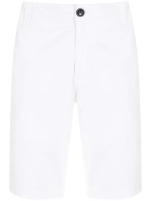 Armani Exchange straight-leg Bermuda shorts - White