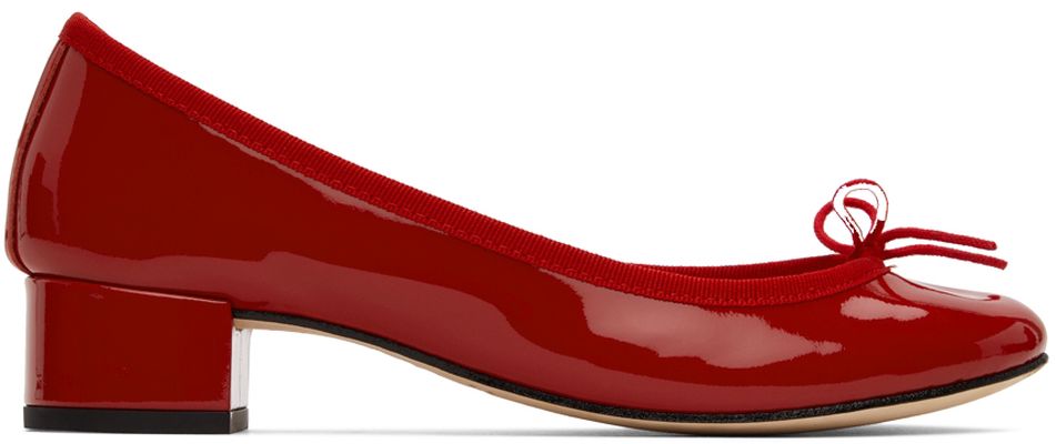 Repetto Red Patent Camille Heels