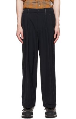 and wander Black Nylon Trousers
