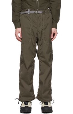 and wander Khaki Cotton Trousers