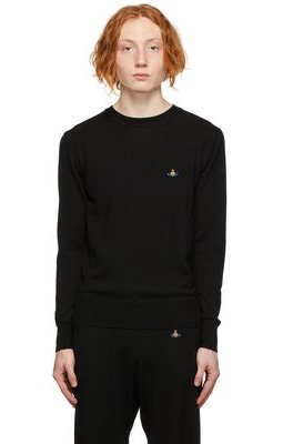 Vivienne Westwood Black Orb Round Neck Sweater