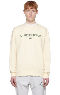 Quiet Golf Off-White Cotton Sweatshirt