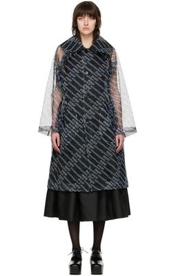 Noir Kei Ninomiya Black Polyester Coat