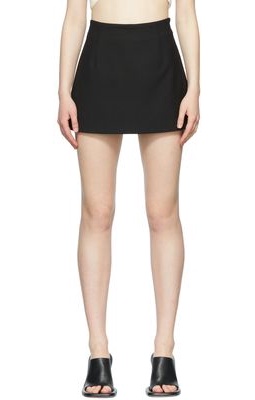 AMBUSH Black Polyester Mini Skirt