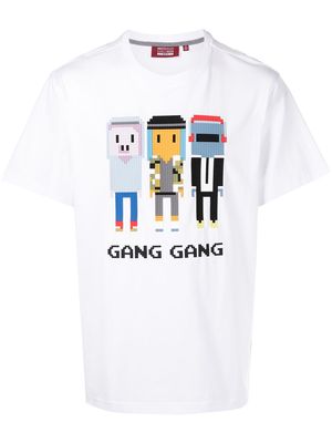Mostly Heard Rarely Seen Gang Gang print T-shirt - White