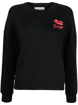 SONIA RYKIEL Rogue-print cotton sweatshirt - Black