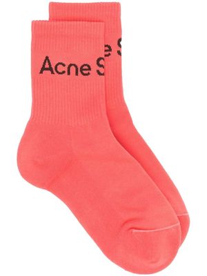Acne Studios ribbed knit socks - Pink
