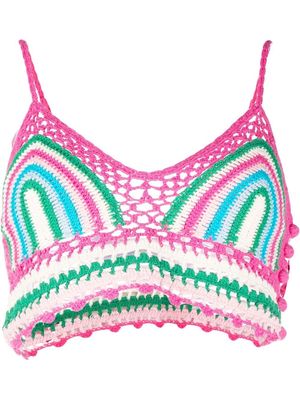 MC2 Saint Barth knitted bralette top - Pink