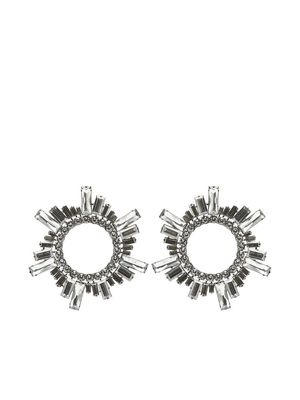 Amina Muaddi Begum crystal-embellished earrings - Black