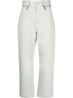 Opening Ceremony high-waisted zip-detail trousers - Green