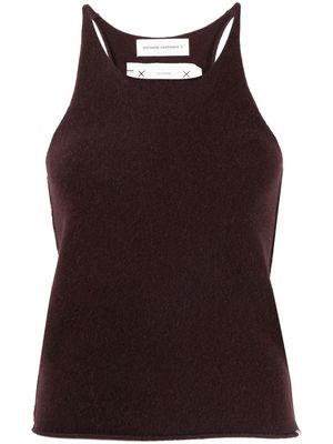 extreme cashmere knitted cashmere tank top - Brown