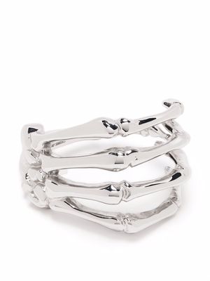 Raf Simons skeleton cuff bracelet - Silver