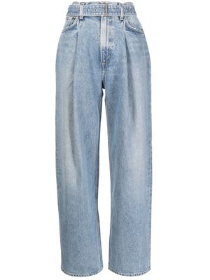 AGOLDE high-waisted wide-leg jeans - Blue