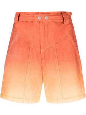 Isabel Marant Kaynetd tie-dye effect shorts - Orange