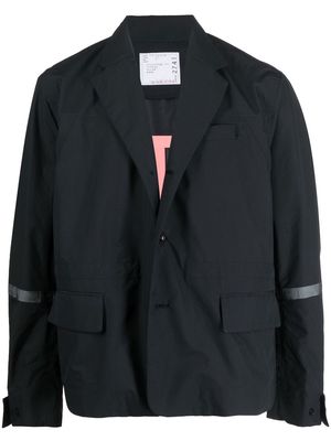 sacai single-breasted wool blazer - Black