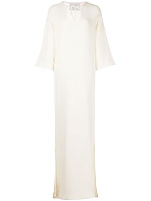 Victor Glemaud long sleeve knitted dress - White