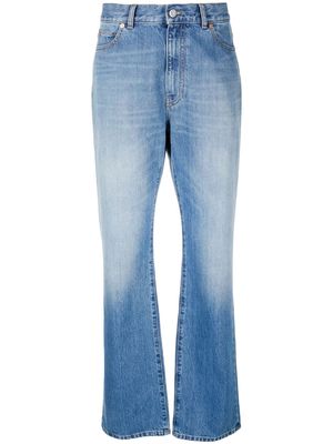 Valentino photograph-patch straight-leg jeans - Blue