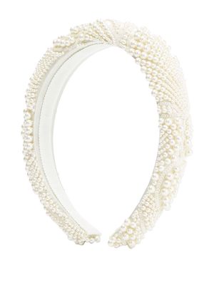 Jennifer Behr Bellatrix embellished headband - White