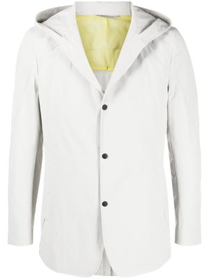 Canali hooded single-breasted blazer - Grey