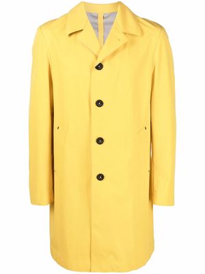 Manuel Ritz single-breasted button-up coat - Yellow
