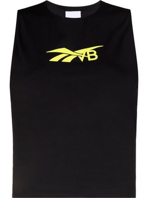Reebok x Victoria Beckham logo-print sleeveless tank top - Black