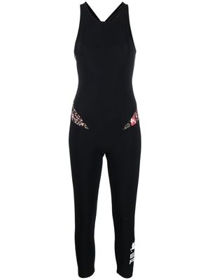 ETRO floral-detail sleeveless jumpsuit - Black