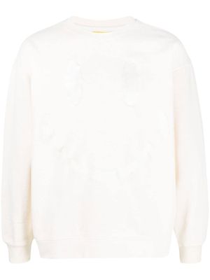 MARKET embroidered-smiley pullover sweatshirt - Neutrals