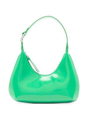 BY FAR Amber mini leather shoulder bag - Green