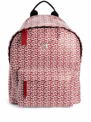 Giuseppe Zanotti Bud monogram backpack - Red