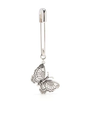 AMBUSH sterling silver Butterfly charm earring