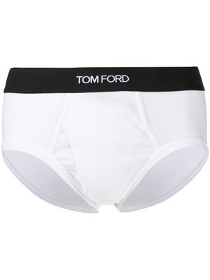 TOM FORD logo-embellished briefs - White