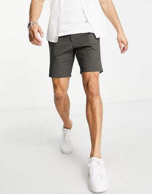 French Connection chino shorts in khaki-Green