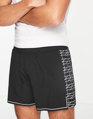 Bolongaro Trevor Sport norco geo shorts with relfective print-Black