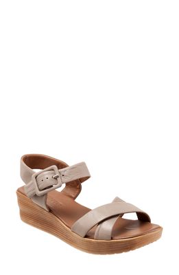 bueno Manny Platform Wedge Sandal in Grey