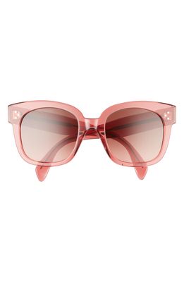 CELINE Bold 3 Dots 54mm Gradient Square Sunglasses in Pink /Gradient Bordeaux