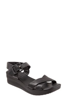 bueno Manny Platform Wedge Sandal in Black